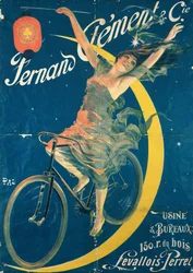 Cartel publicitario de bicicletas «Fernand Clement»